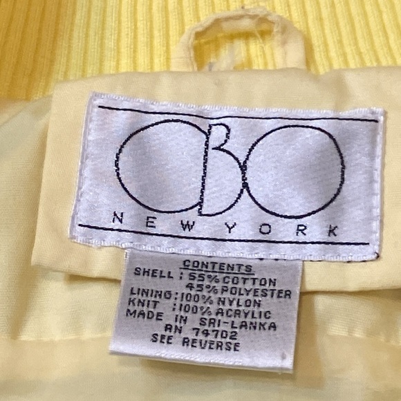 Vintage CBO New York Yellow Zip Up Jacket - Picture 3 of 6